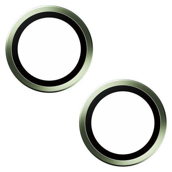 Protezione obiettivo fotocamera Hoops per iPhone 15/15 Plus, Verde, PanzerGlass