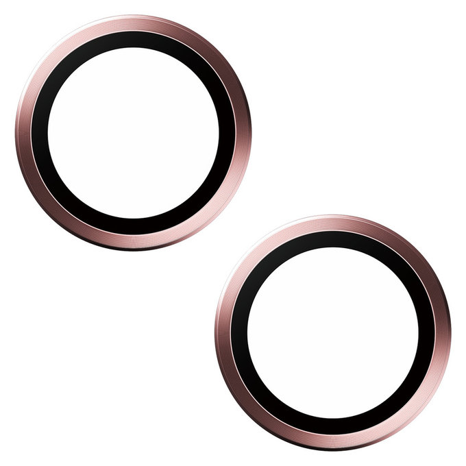 Protezione obiettivo fotocamera Hoops per iPhone 15/15 Plus, Rosa, PanzerGlass