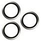 Protezione obiettivo fotocamera Hoops per iPhone 15 Pro/15 Pro Max, White Metal, PanzerGlass