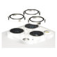 Protezione obiettivo fotocamera Hoops per iPhone 15 Pro/15 Pro Max, White Metal, PanzerGlass