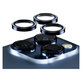 Protezione obiettivo fotocamera Hoops per iPhone 15 Pro/15 Pro Max, Blue Metal, PanzerGlass