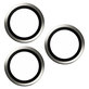 Protezione obiettivo fotocamera Hoops per iPhone 15 Pro/15 Pro Max, White Titanium, PanzerGlass