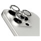 Protezione obiettivo fotocamera Hoops per iPhone 15 Pro/15 Pro Max, White Titanium, PanzerGlass