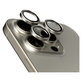 Protezione obiettivo fotocamera Hoops per iPhone 15 Pro/15 Pro Max, Natural Titanium, PanzerGlass
