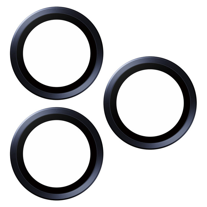Protezione obiettivo fotocamera Hoops per iPhone 15 Pro/15 Pro Max, Blue Titanium, PanzerGlass