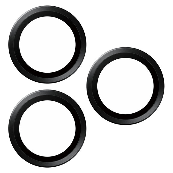 Protezione obiettivo fotocamera Hoops per iPhone 15 Pro/15 Pro Max, Black Titanium, PanzerGlass