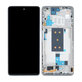 Schermo OLED per Xiaomi 11T, 11T Pro, Celestial Blue, Vetro touch con cornice