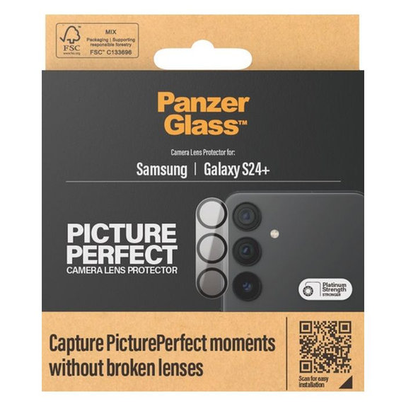 Protezione obiettivo fotocamera posteriore PicturePerfect per Samsung S24+, Black, PanzerGlass