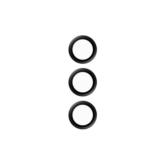 Protezione obiettivo fotocamera posteriore Hoops per Samsung S24+, Black, PanzerGlass