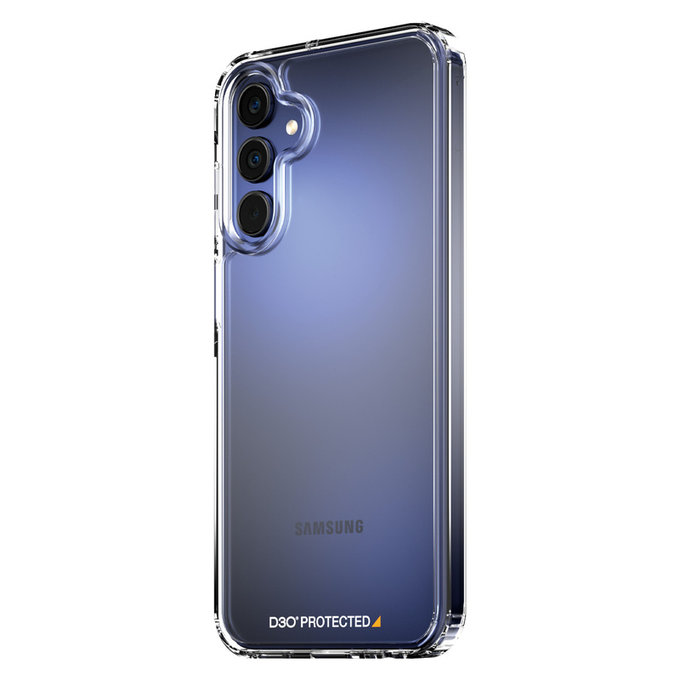 Custodia HardCase D3O per Samsung Galaxy A15/A15 5G, Trasparente, PanzerGlass