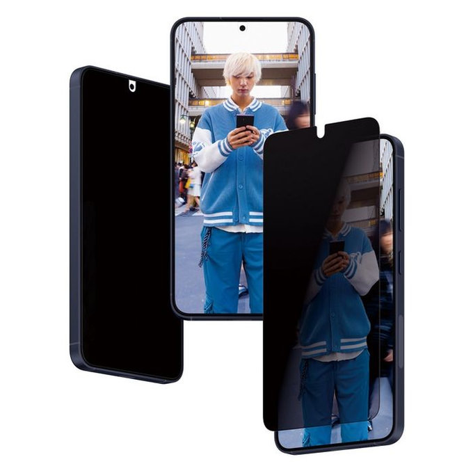 Vetro temperato Re:Fresh UWF Privacy con aplicator per Samsung S24, Black, PanzerGlass