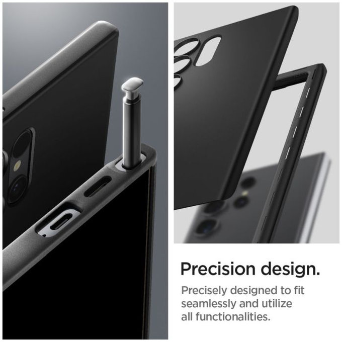 Custodia Thin Fit per Samsung S24 Ultra, Black, Spigen