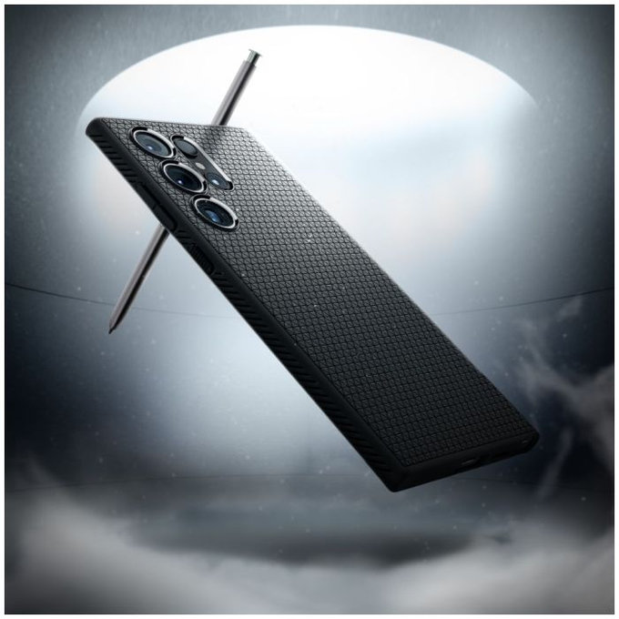 Custodia Liquid Air per Samsung S24 Ultra, Matte Black, Spigen