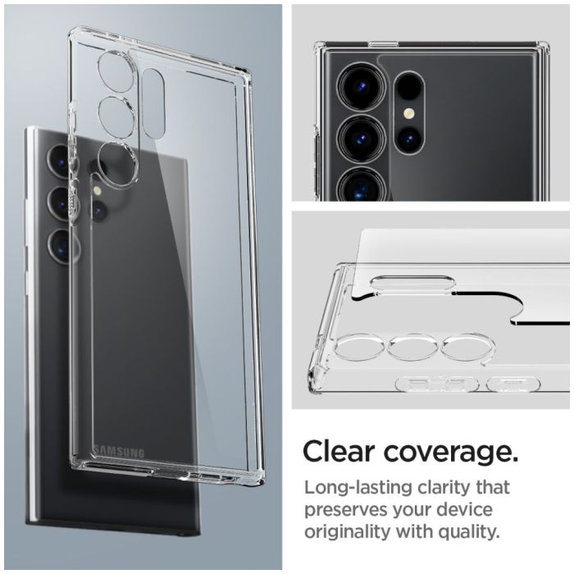 Custodia Ultra Hybrid per Samsung S24 Ultra, Transparent, Spigen