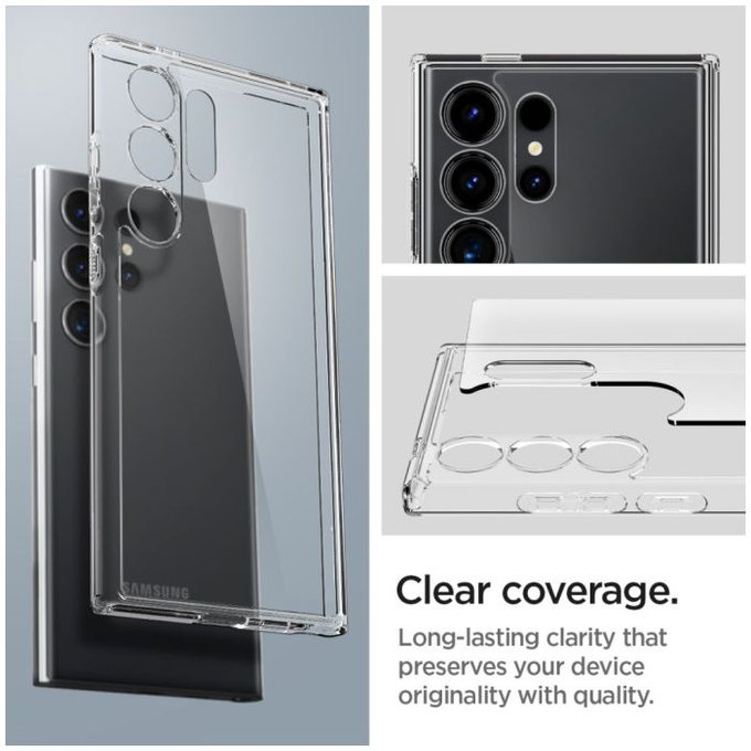 Custodia Ultra Hybrid per Samsung S24 Ultra, Transparent, Spigen