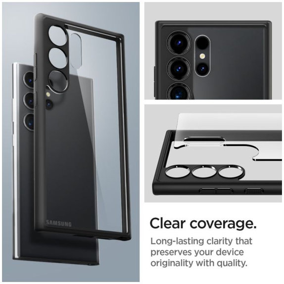 Custodia Ultra Hybrid per Samsung S24 Ultra, Matte Black, Spigen
