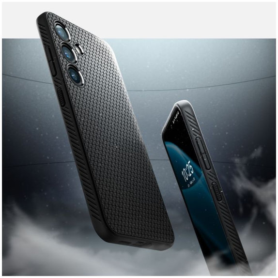 Custodia Liquid Air per Samsung S24+, Matte Black, Spigen