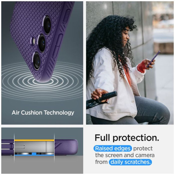 Custodia Liquid Air per Samsung S24, Deep Purple, Spigen