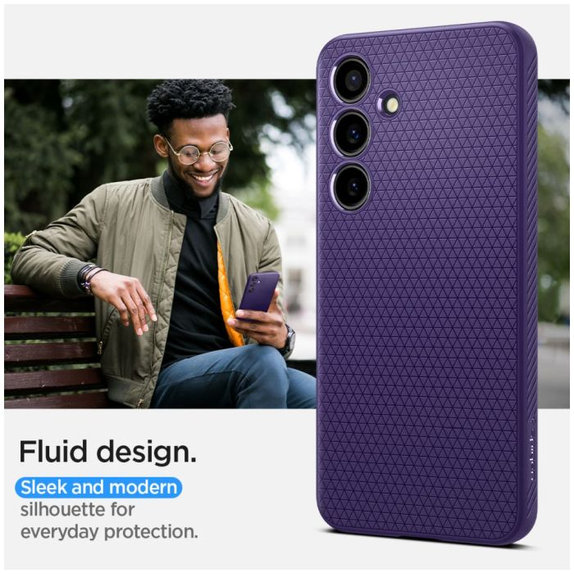 Custodia Liquid Air per Samsung S24, Deep Purple, Spigen