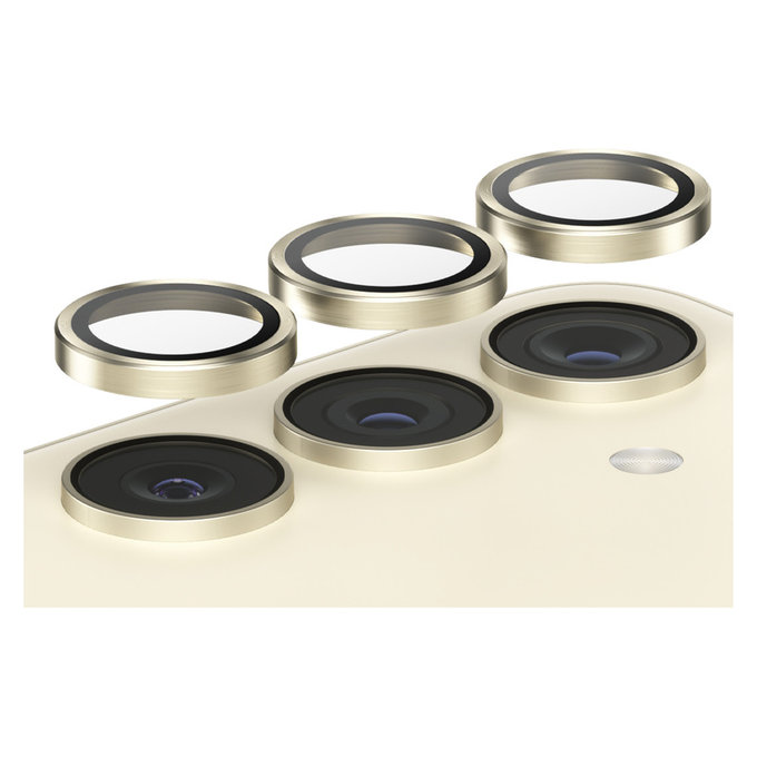Protezione obiettivo fotocamera Hoops per Samsung Galaxy S24/S23/S23+, Giallo, PanzerGlass