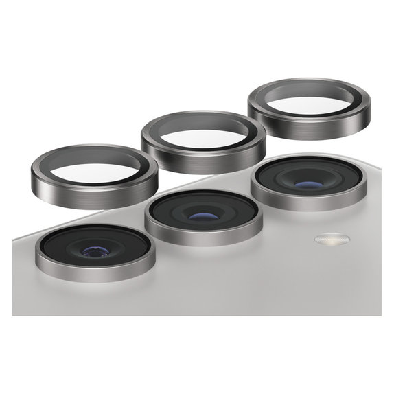 Protezione obiettivo fotocamera Hoops per Samsung Galaxy S24+, Grigio, PanzerGlass