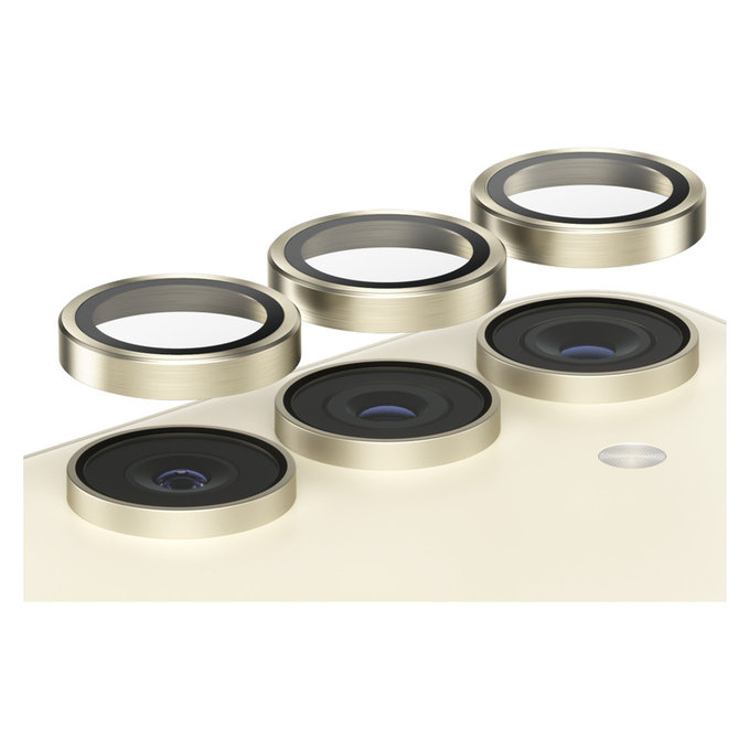 Protezione obiettivo fotocamera Hoops per Samsung Galaxy S24+, Giallo, PanzerGlass