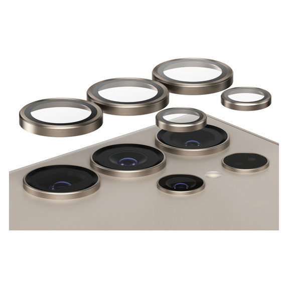 Protezione obiettivo fotocamera Hoops per Samsung Galaxy S24 Ultra, Grigio, PanzerGlass