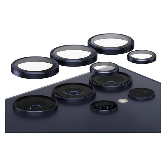 Protezione obiettivo fotocamera Hoops per Samsung Galaxy S24 Ultra, Viola, PanzerGlass