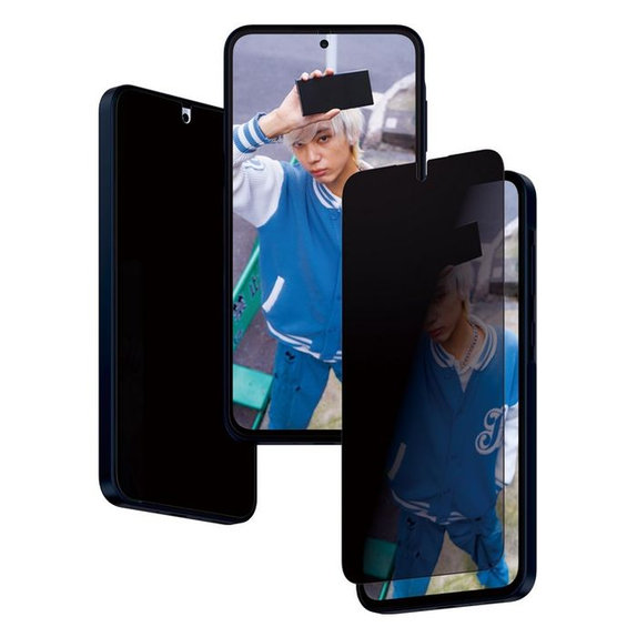 Vetro temperato Re:Fresh UWF Privacy con aplicator per Samsung A35, Black, PanzerGlass