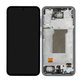 Schermo per Samsung A35 A356B, Awesome Navy, Vetro touch con cornice, GH82-34223A, Genuine Service Pack