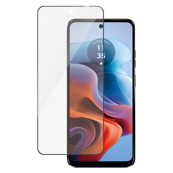 Vetro temperato UWF per Motorola Moto G34, Nero, PanzerGlass