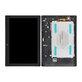 Schermo LCD per Lenovo TAB 2 A10-70, Black, Vetro touch con cornice