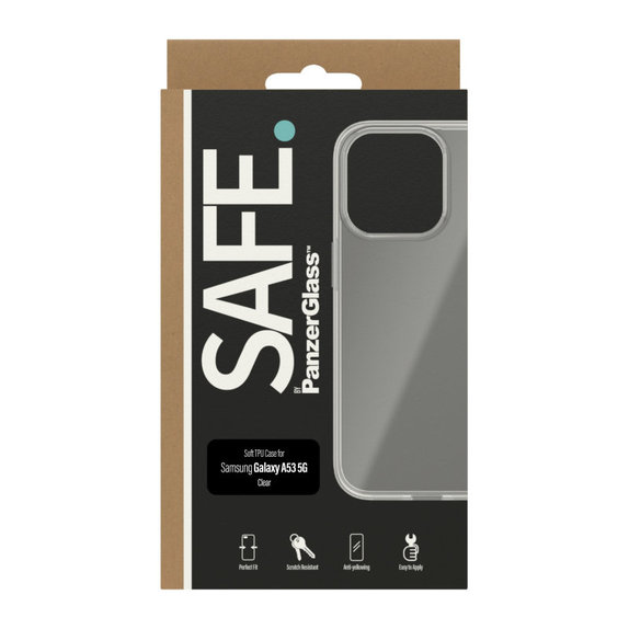 Custodia TPU per Samsung Galaxy A53 5G, Trasparente, SAFE by PanzerGlass