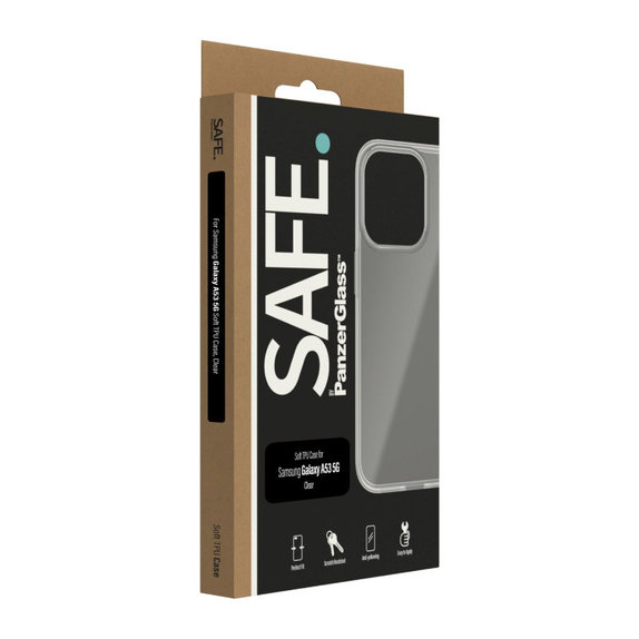 Custodia TPU per Samsung Galaxy A53 5G, Trasparente, SAFE by PanzerGlass