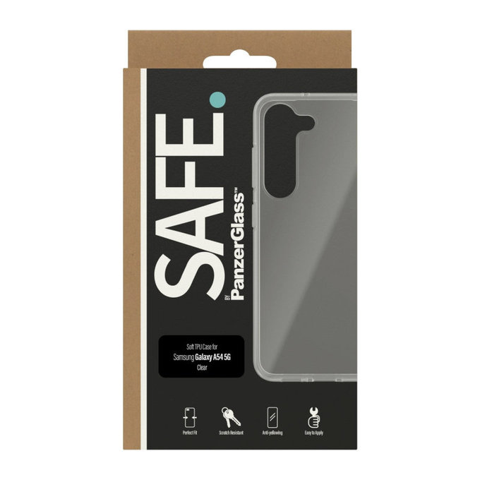 Custodia TPU per Samsung Galaxy A14/A14 5G, Trasparente, SAFE by PanzerGlass