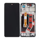 Schermo per Oppo A98, Cool Black, Vetro touch con cornice