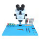 Tappetino multifunzione in silicone con base in alluminio per microscopio, Relife RL-160B