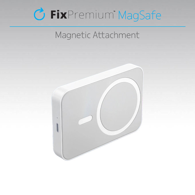 Power Bank MagSafe con supporto 5000mAh, Black, FixPremium