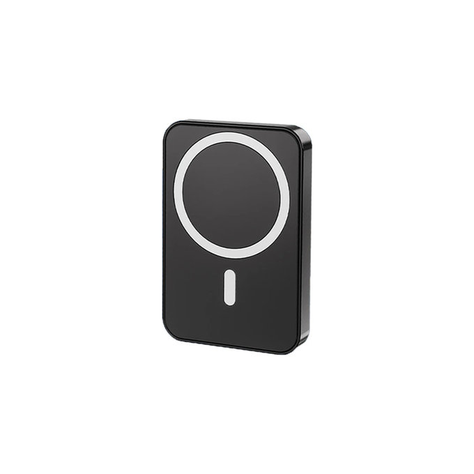 Power Bank MagSafe con supporto 5000mAh, Black, FixPremium
