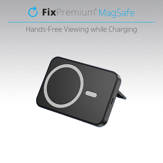 Power Bank MagSafe con supporto 5000mAh, White, FixPremium