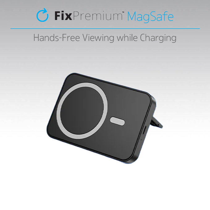 Power Bank MagSafe con supporto 5000mAh, White, FixPremium