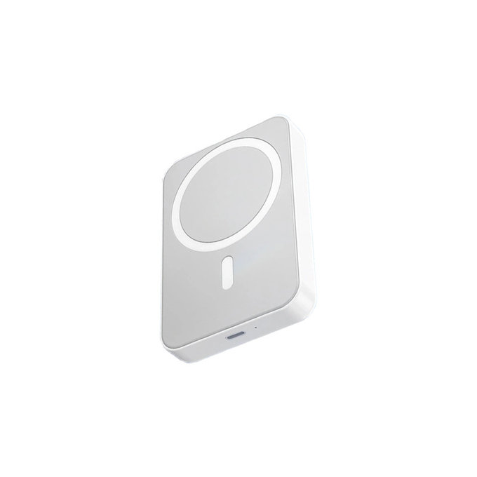 Power Bank MagSafe con supporto 5000mAh, White, FixPremium