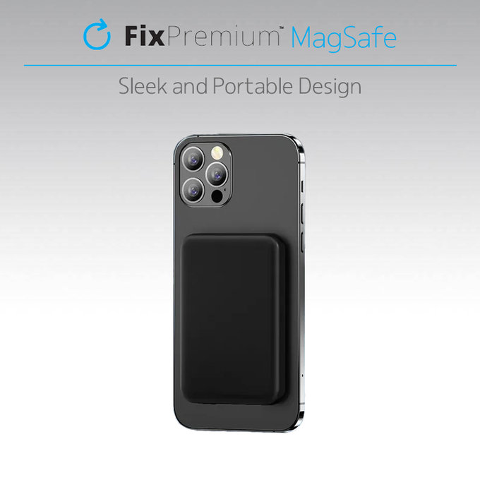Power Bank MagSafe 10 000mAh, Black, FixPremium