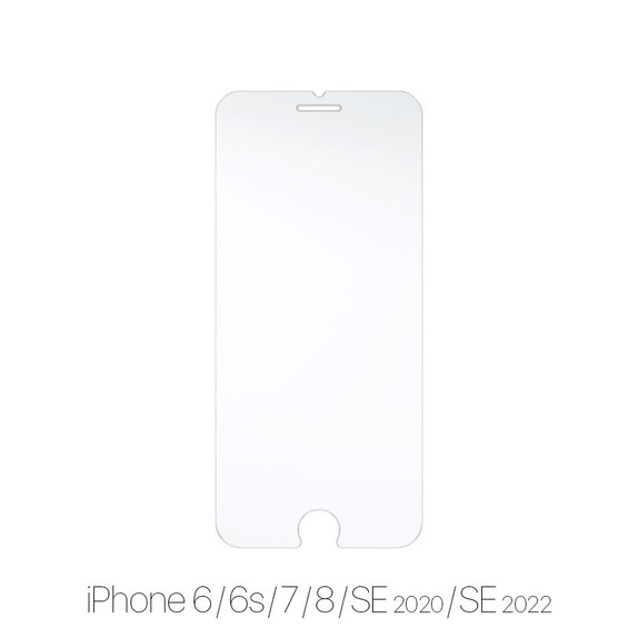Vetro temperato 10 pz. per iPhone 6, 6s, 7, 8, SE 2020, SE 2022, FixPremium
