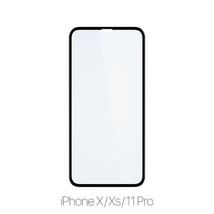Vetro temperato FullCase 10 pz. per iPhone X, XS, 11 Pro, FixPremium