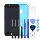 Schermo per iPhone 8, SE (2020), SE (2022), Black, Vetro touch con cornice, Adesivo (Adhesive), Vetro temperato, Kit di attrezzi, Refurbished