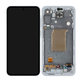 Schermo per Samsung A55 A556B, Awesome Iceblue, Vetro touch con cornice, GH82-34305B, Genuine Service Pack
