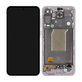 Schermo per Samsung A55 A556B, Awesome Lilac, Vetro touch con cornice, GH82-34305C, Genuine Service Pack