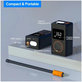 Compressore d'aria elettrico portatile con accessori, 7.4V, 1800mAh