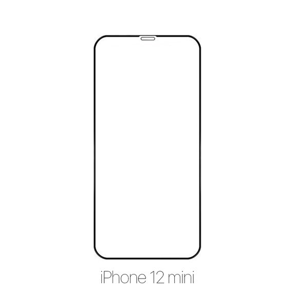Vetro temperato FullCase per iPhone 12 mini, FixPremium